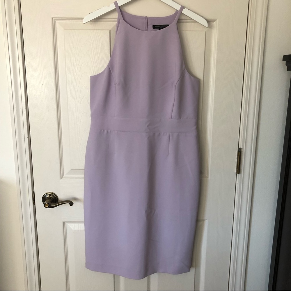 NWOT Orchid Petal Halter Sheath Dress
